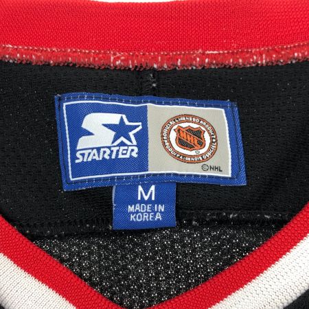  90~00s STARTER シャツ ゲームシャツ SIZE M 古着 ブラック