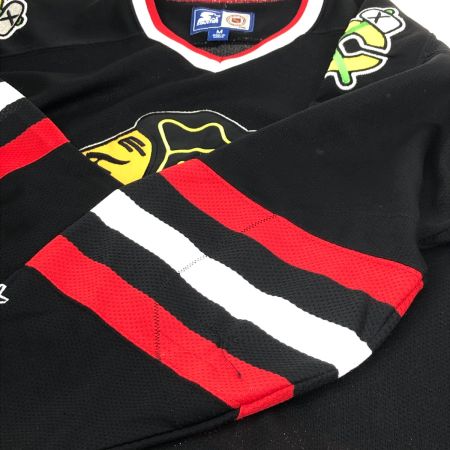  90~00s STARTER シャツ ゲームシャツ SIZE M 古着 ブラック