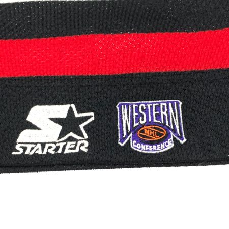  90~00s STARTER シャツ ゲームシャツ SIZE M 古着 ブラック