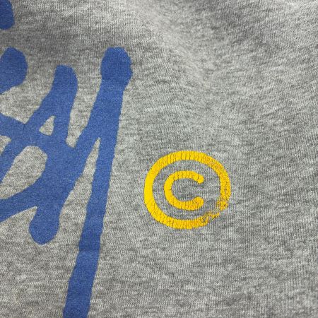 stussy ステューシー パーカー プルオーバーパーカー 古着 SIZE XL 紺タグ グレー