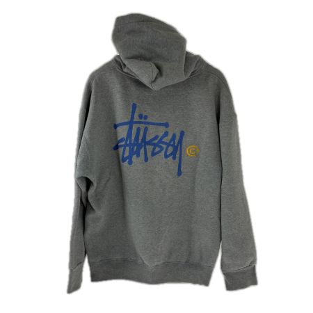  stussy ステューシー パーカー プルオーバーパーカー 古着 SIZE XL 紺タグ グレー