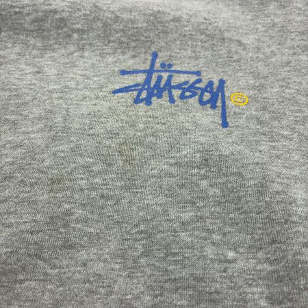  stussy ステューシー パーカー プルオーバーパーカー 古着 SIZE XL 紺タグ グレー