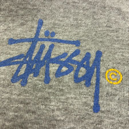  stussy ステューシー パーカー プルオーバーパーカー 古着 SIZE XL 紺タグ グレー