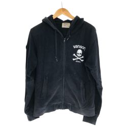 □□ VANSON バンソン パーカー ジップパーカー SIZE M 古着 ブラック Cランク