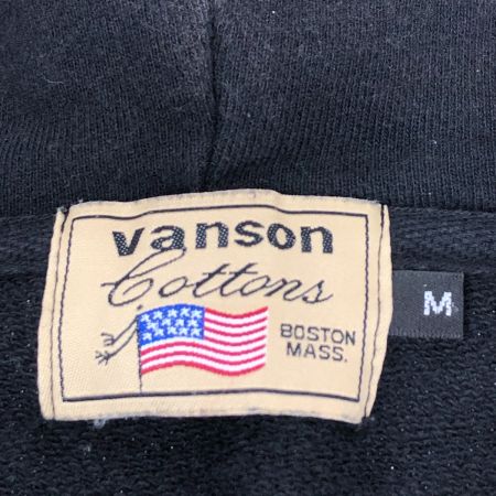  VANSON バンソン パーカー ジップパーカー SIZE M 古着 ブラック