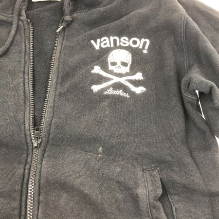  VANSON バンソン パーカー ジップパーカー SIZE M 古着 ブラック