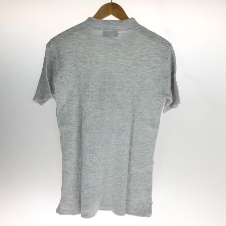  90s HE LOVES FREEDOM カットソー モックネック半袖カットソー SIZE M 古着 ライトグレー