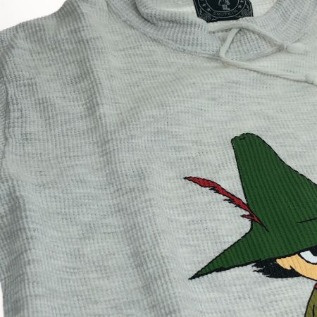  90s HE LOVES FREEDOM カットソー モックネック半袖カットソー SIZE M 古着 ライトグレー