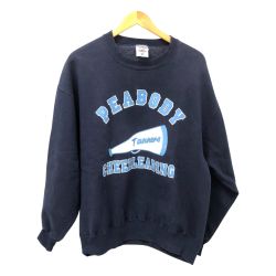 □□ 90s JERZEES スウェット トレーナー Lサイズ 古着 アメリカ製 ネイビー Cランク