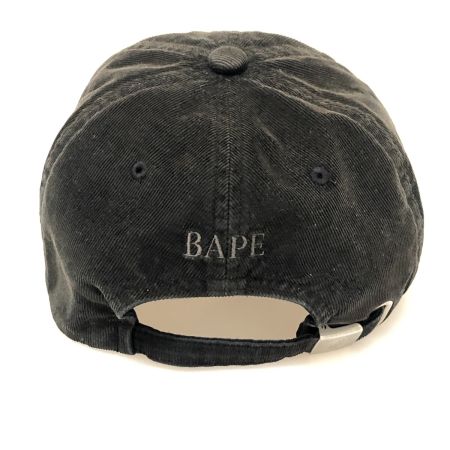  A BATHING APE アベイシングエイプ 帽子 コーデュロイキャップ SIZE F  オリーブ