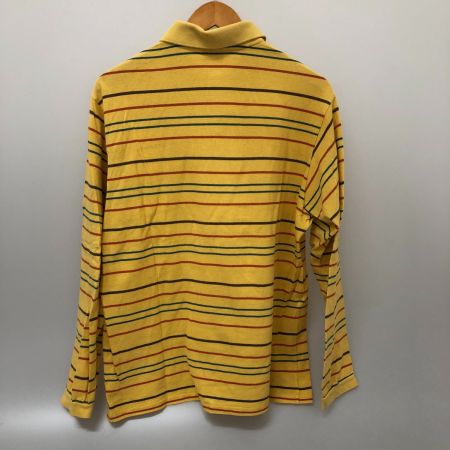  LACOSTE ラコステ シャツ 長袖ポロシャツ SIZE 5(L-XL) ボーダー PH038S イエロー