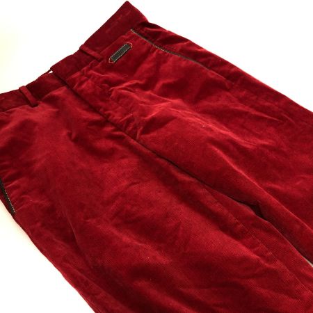  HERMES エルメス パンツ コーデュロイパンツ レッド