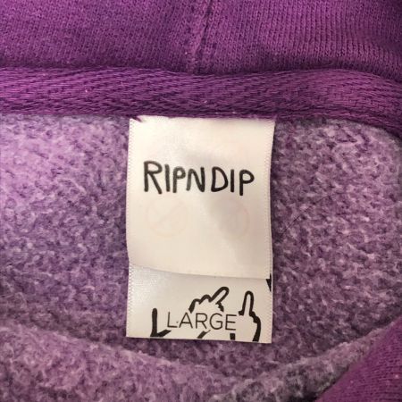  RIPINDIP パーカー プルオーバーパーカー SIZE L  パープル