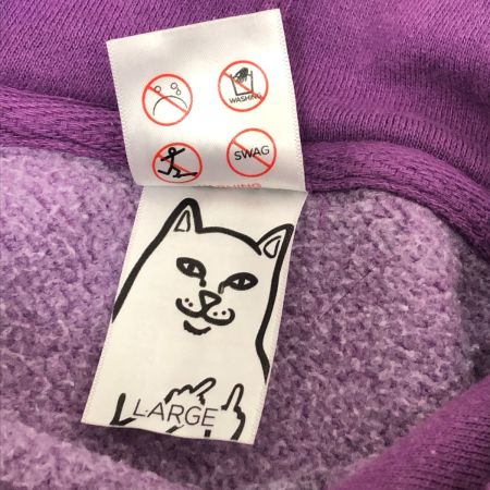  RIPINDIP パーカー プルオーバーパーカー SIZE L  パープル