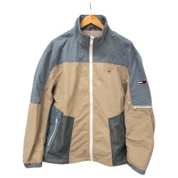 □□ TOMMY JEANS ジャケット ナイロンジャケット SIZE L  スカイブルー×ベージュ Cランク