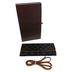 □□ LOUIS VUITTON ルイヴィトン モノグラム ポシェット・ツインGM M51852 ブラウン Bランク