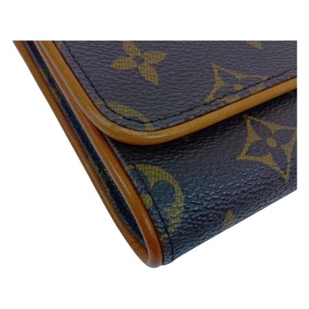  LOUIS VUITTON ルイヴィトン モノグラム ポシェット・ツインGM M51852 ブラウン