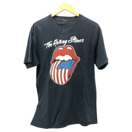  80s THE ROLLING STONES Tシャツ SIZE M 古着 ネイビー