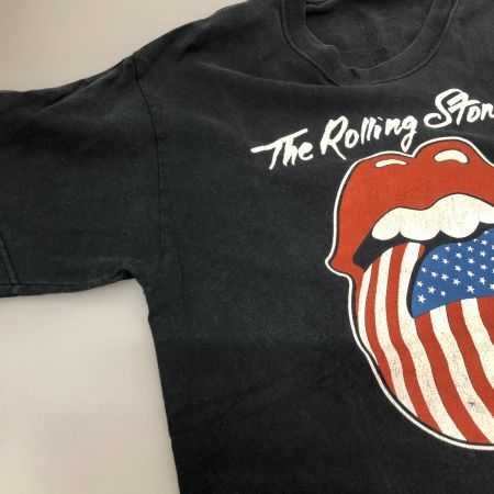  80s THE ROLLING STONES Tシャツ SIZE M 古着 ネイビー
