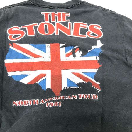  80s THE ROLLING STONES Tシャツ SIZE M 古着 ネイビー