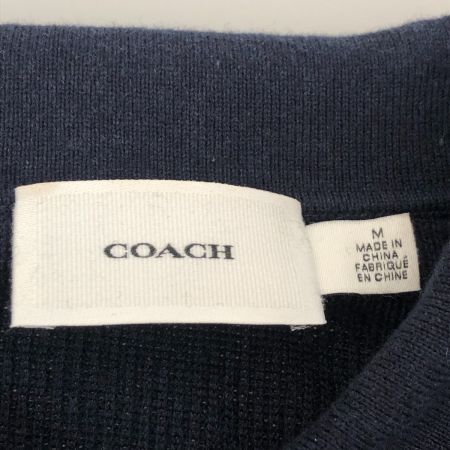  COACH コーチ ニット ニットポロシャツ SIZE M CO835 ネイビー