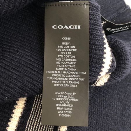  COACH コーチ ニット ニットポロシャツ SIZE M CO835 ネイビー