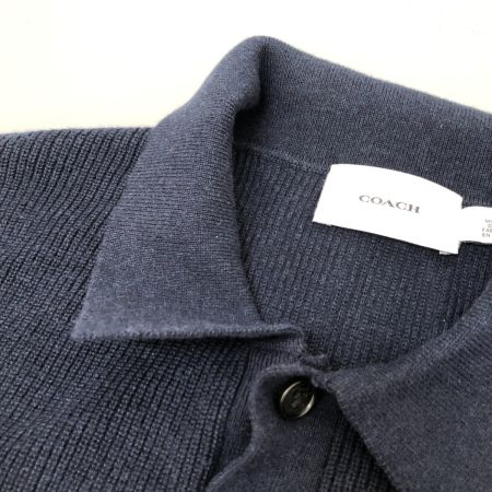 COACH コーチ ニット ニットポロシャツ SIZE M CO835 ネイビー