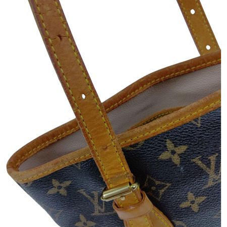  LOUIS VUITTON ルイヴィトン モノグラム プチ・バケット M42238 ブラウン