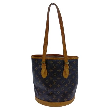  LOUIS VUITTON ルイヴィトン モノグラム プチ・バケット M42238 ブラウン