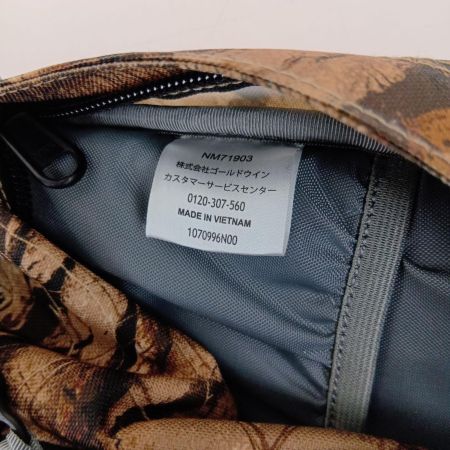  THE NORTH FACE ザノースフェイス シングルショット デイパック リュック NM71903 ブラウン x ケルプタンフォレストフロアプリント