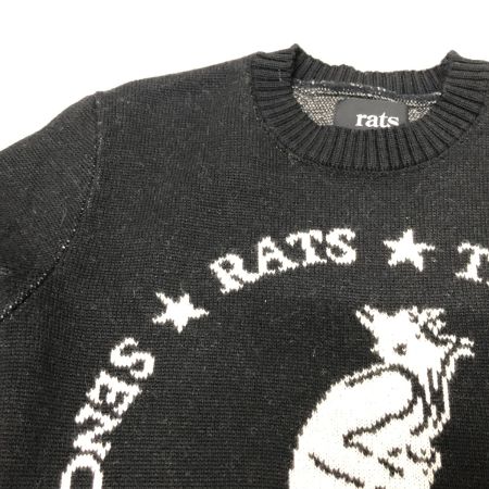  RATS ニット セーター SIZE M 古着 ブラック
