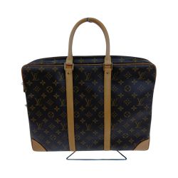 □□ LOUIS VUITTON ルイヴィトン モノグラム ポルトドキュマン ヴォワヤージュ　ビジネスバッグ M53361 ブラウン Cランク