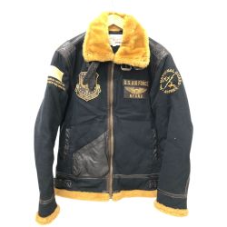 □□ AVIREX アビレックス ジャケット B-3フライトジャケット SIZE L 6142187 ブラック Cランク