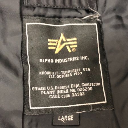  ALPHA INDUSTRIES コート N-3Bタイプコート SIZE L  20094-201 ブラック