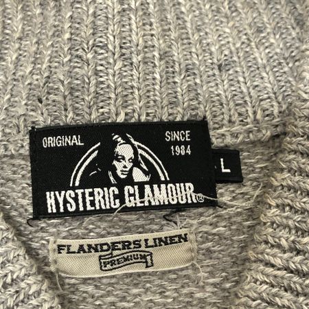  Hysteric Glamour ヒステリックグラマー ニット セーター SIZE L 古着 02191NS05 ライトグレー