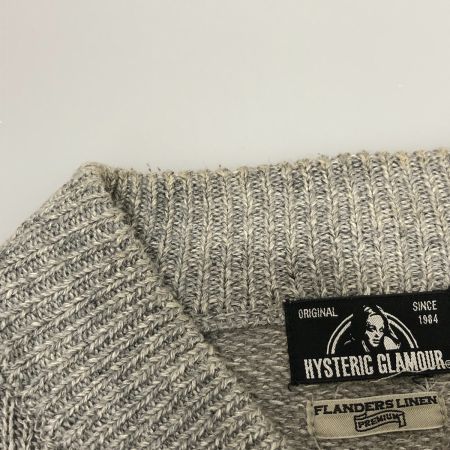  Hysteric Glamour ヒステリックグラマー ニット セーター SIZE L 古着 02191NS05 ライトグレー
