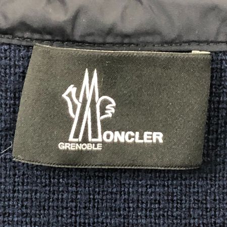  MONCLER モンクレール ジャケット ダウンジャケット SIZE L ニット切替ダウンジャケット ネイビー