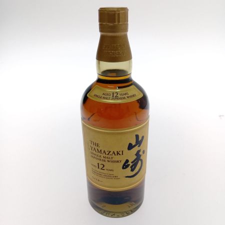 【北海道内限定発送】 YAMAZAKI 山崎/サントリー 　山崎12年　シングルモルトウイスキー 未開栓
