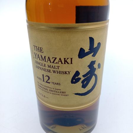 【北海道内限定発送】 YAMAZAKI 山崎/サントリー 　山崎12年　シングルモルトウイスキー 未開栓
