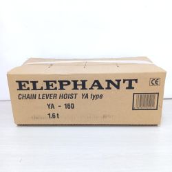 □□ ELEPHANT エレファント ＹＡ型チェーンレバーホイスト１．６ｔ YA-160 Sランク