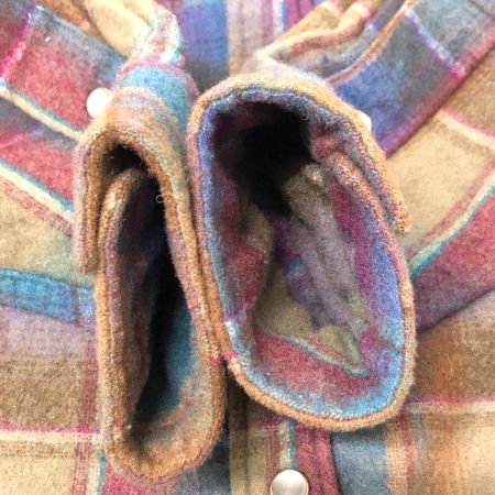  70s PENDLETON シャツ ウールシャツ SIZE L 古着 マルチカラー