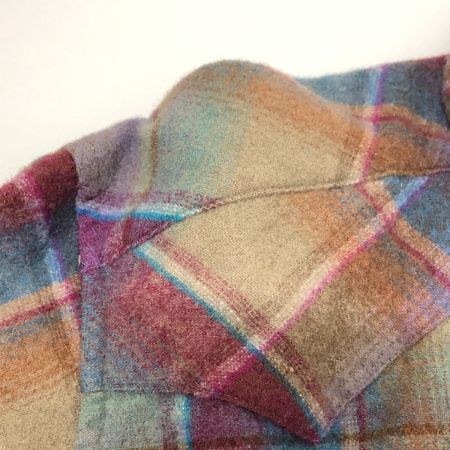  70s PENDLETON シャツ ウールシャツ SIZE L 古着 マルチカラー
