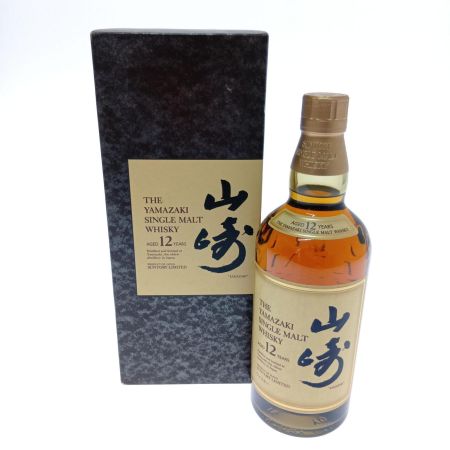 【北海道内限定発送】 YAMAZAKI 山崎/サントリー シングルモルトウイスキー山崎　12年 未開栓