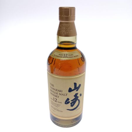 【北海道内限定発送】 YAMAZAKI 山崎/サントリー シングルモルトウイスキー山崎　12年 未開栓