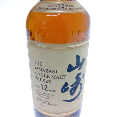 【北海道内限定発送】 YAMAZAKI 山崎/サントリー シングルモルトウイスキー山崎　12年 未開栓