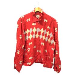□□ 80~90s Reminiscence ジャケット ギャバンレーヨンジャケット SIZE L 古着 レッド Cランク
