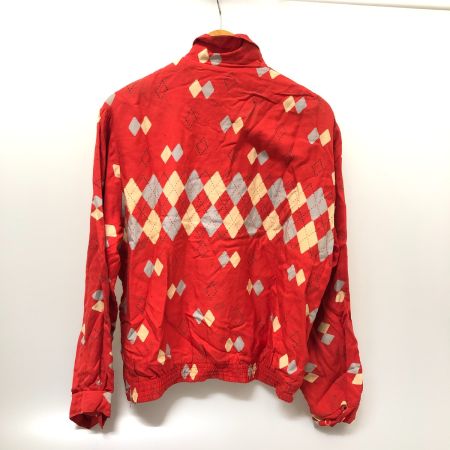  80~90s Reminiscence ジャケット ギャバンレーヨンジャケット SIZE L 古着 レッド