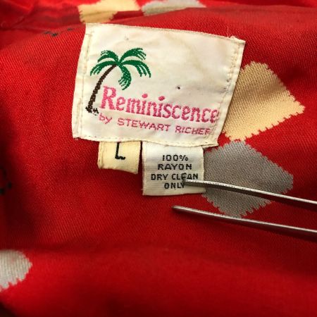  80~90s Reminiscence ジャケット ギャバンレーヨンジャケット SIZE L 古着 レッド