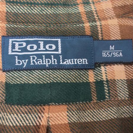  POLO RALPH LAUREN ポロラルフローレン シャツ ネルシャツ SIZE M 古着 チェック 短丈リメイク マルチカラー