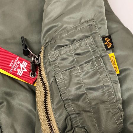  ALPHA アルファ ジャケット MA-1ジャケット SIZE L STANDARD CALIFORNIAコラボ キムタク着用モデル mil-j-82798 オリーブ